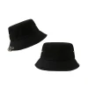 Best Sell Wholesale Solid Color Cool Unisex Iron Pin Ring Personality Bucket Hat