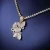 Import Best Selling Bling Rhinestone Butterfly Pendant Necklace Tennis Chain Shiny Crystal Butterfly Necklace from China
