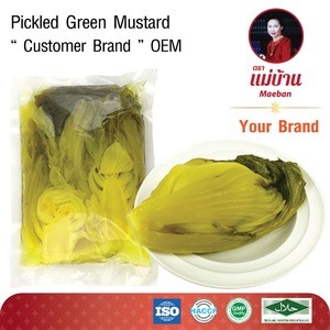 Best Selling Thailand Green Mustard Vegetables Pickled Vacuum Package GMP HACCP ISO
