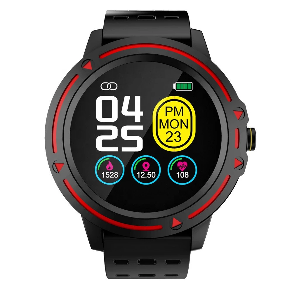 BF-V5 Touch Screen Heart Rate Monitoring Sports Tracking Smart Watch With Blood Pressure Monitor