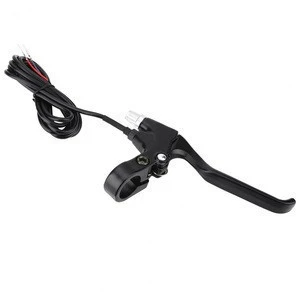 Bicycle Parts Brakes Lever Electric Brake Handle 2 Wires Left&Right E-Bike Bicycle Electric Brake Lever Replacement Parts