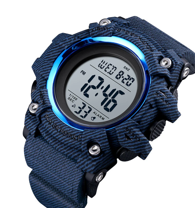 Big case relojes 5ATM waterproof plastic sport wristwatch mens digital watch Skmei 1552