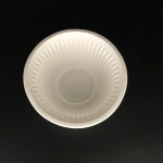 biodegradable food container round plates and compostable corn starch meat bowl