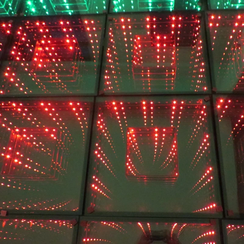Biumart Stage Decoration 3D Wedding Light Outdoor Illuminated Tempered Plexiglass for Disco Panel Starlit LED Dance Floor