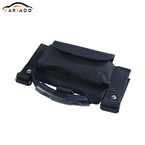 Black Car Roll Bar Grab Handle JK Grip Handle With Storage Bag for Jeep Wrangler TJ CJ JK