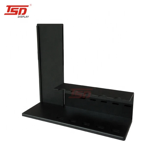 black counter acrylic display stand rack  for tableware spoon set cutlery