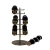 Import Black Removable 3 Tier 6 T bar Brushed Metal Stand Watch Bracelet Display from China
