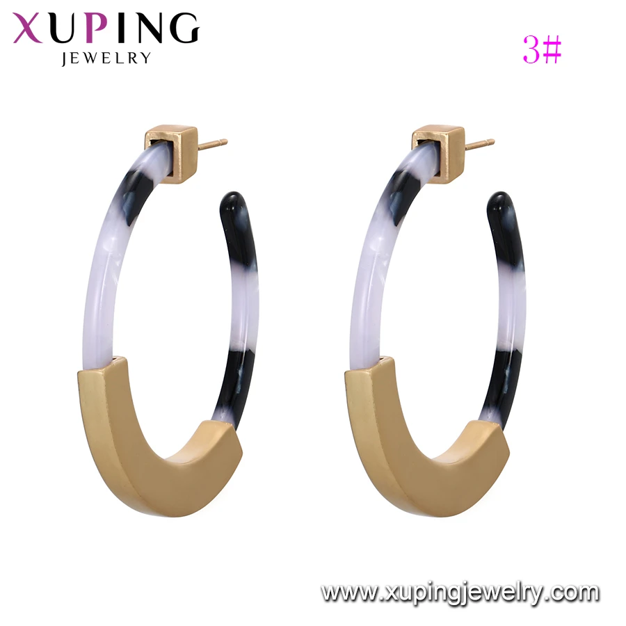 BLE-974 Xuping new design gold women fashion jewelry acrylic earrings