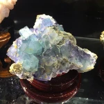 Blue Fluorite 1.85kg Natural Stone Gemstone Blue Fluorite Crystal Quartz pieces Raw Crystal For Decoration