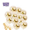 Boomwow Hot Selling 12inch Party Balloons Gold Confetti Balloons For Wedding Birthday Party Decorations