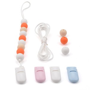 Borjay Loose Silicone Round Beads for Pacifier chains