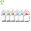 BPA Free Manufacturer OEM High Borosilicate Glass Mini Newborn Baby Feeder Set Nursing Feeding Milk Bottle  with Nipple
