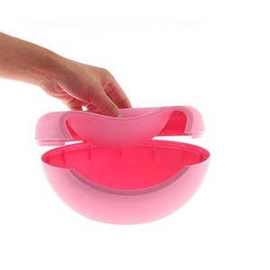 Bpa free reusable double layer container fruit nut candy storage box snack bowl with phone holder