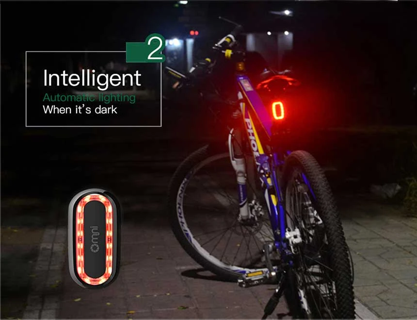 Brake Sensing Waterproof Bike Lights Bicycle Usb Taillight Back Laser Rear Intelligent Riding Tail Light For Cycle