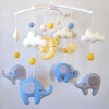 Bright and Colorful Cute Sweet Felt Baby Mobile for Nursery Decor  Felt stars moon clouds baby toys
