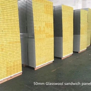 Building materials Heat Insulated and Fire-Proofing High Quality Glass Wool Sandwich Panel