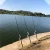 Import Camping fishing equipments rods transparent solid FRP 1.5m 2-8lbs shakespeare spinning fishing pole telescopic fishing rod from China
