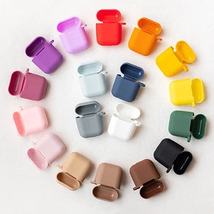 Candy Colors Soft Silicone Case For Apple Air Pods For AirPods 2 Silm Shockproof Earphone Protective Cover Accessory