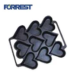 cast iron heart shape pie/cake molds