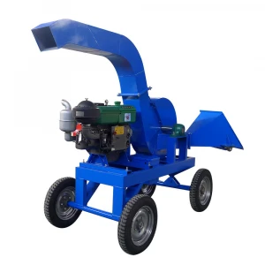 CE ISO  factory supply  new gasoline engines forest harvester mobile wood chipper for sale wood chipper knives