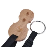 Cello or Bass Rock Stop End Pin Rest Stand Holder, Wood / Red Wood Non-slip Pad for Violoncello, Floor Protector