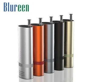 Ceramic heating coil dry herb vaporizer with glass tube e cigarette
