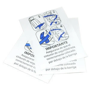 Certified printing care label for garment supply