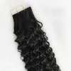 Cheap afro kinky curly human hair extension Double drawn Tape hair extension Remy KC Tape in extension