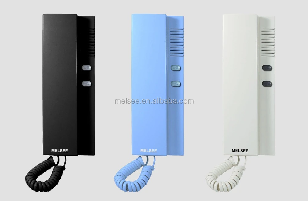 Cheap handset audio door phone for multi apartment system, cat 5 one cable audio door phone