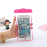 Cheap Luminous Waterproof Bag Mobile phone bags cases PVC Waterproof cell phone bag for promotional gift