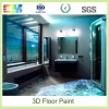Cheap price waterproof transparent 3D flooring epoxy prices bathroom floor art painting