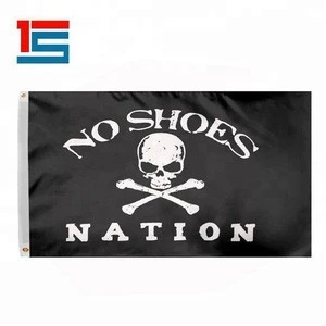 cheap small  2x3  3x5  jolly roger boat flag with pole