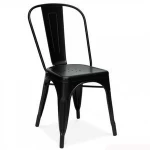 Cheap Used Outdoor Antique Industrial Vintage Chair Painting Bistro Metal Iron Furniture Dining Restaurant Chair