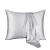 Cheersee organic pure solid black custom wholesale pillowcase satin 16 19 22mm 100% mulberry silk pillow case with zipper