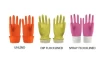 chemical resistant latex black sun logo glove black rubber gloves