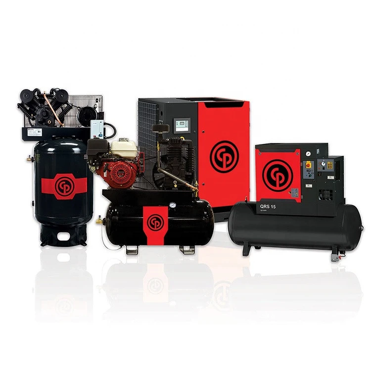 Chicago Pneumatic CPN CPM series Low noise air-compressor machines price rotary screw air compressors with tank and dryer