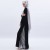 Import Chiffon abaya casual comfortable long sleeve lace bodice maxi muslim dress evening modest gown islamic clothing abaya from China