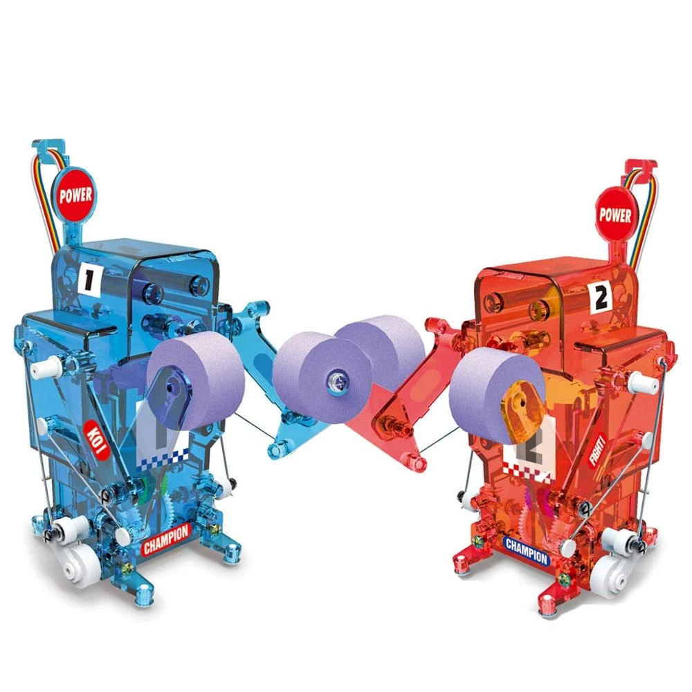 Children DIY Assembly Building Fighting Boxing Robot Educational STEM Toy Science Kit