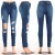 Import China factory supplier cheap womens jeans slim fit ripped colombian butt lift jeans wholesale for women from China