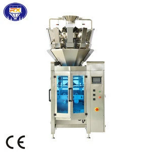 China Frozen French fries snack food tea medicine chemical automatic vertical packaging machine with weigher