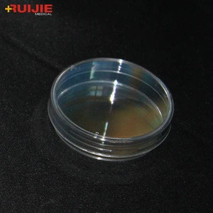 China high quality disposable sterile borosilicate glass 60mm petri culture dish