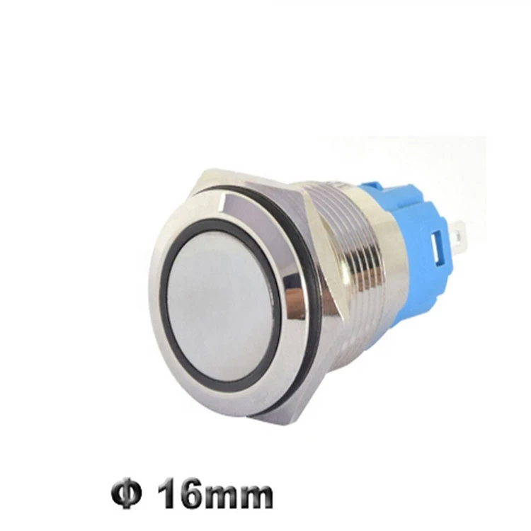 China Supplier 16mm metal  waterproof push button switch