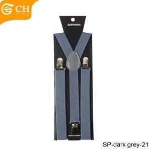 China Suppliers Wholesale Plain Design Fashion Suspenders For Men