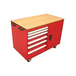 China wholesale cheap customized workshop garage drawer 4-wheel steel tool cabinet