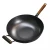 Import Chinese hand hammer wok wooden handle uncoated round bottom wok pan Frying pan from China