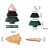 Import Christmas Tree Ceramic Dish Tray  Removable Snack Plates from China