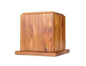 Cinerary casket urns wood pet urn box for Dog