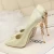 Import Classic bridal wedding single shoes slip-on pointed toe high heels shoes for women sexy satin stilettos womens pumps from China