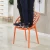 Import classic dinning chair roundback plastic outdoor bistro chair stacking cafe chair from China