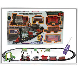 Classic Train Set Remote Control Toy Musical Train with Track Best Christmas Gift